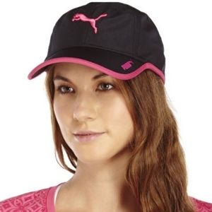 Puma Greta Running Cap, Brand New with Tags, Black and Pink